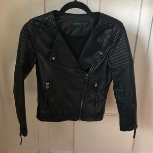 Faux Leather Moro Jacket